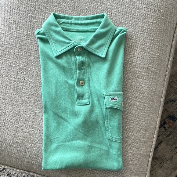 Youth boys Vineyard Vine polo mint green L - Picture 5 of 5